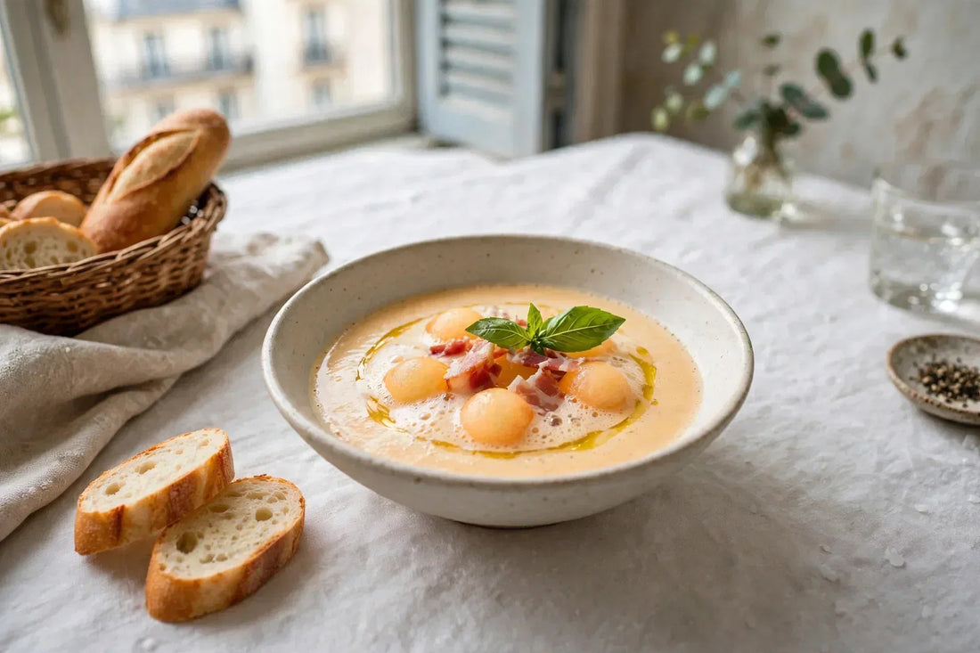 Super Easy Chilled Melon Soup with Prosciutto - An Italian Chef's 3-Minute Summer Appetizer