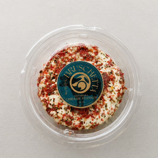 Bruschetta Fresh Cheese 100g - Herb & Sun-Dried Tomato Coating | 100% Tochigi Milk
