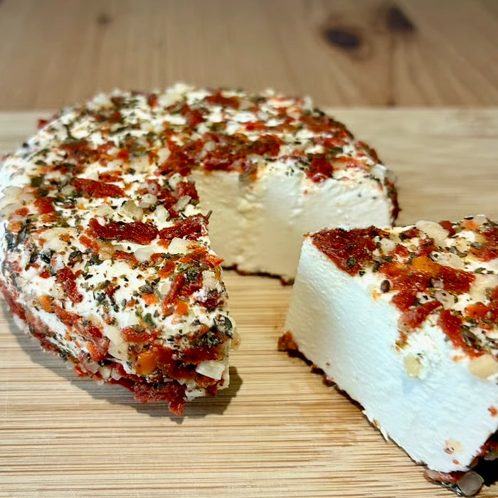 Bruschetta Fresh Cheese 100g - Herb & Sun-Dried Tomato Coating | 100% Tochigi Milk